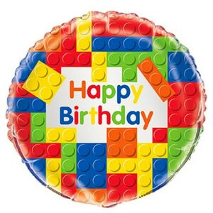 Balónik fóliový Lego Happy Birthday 46 cm