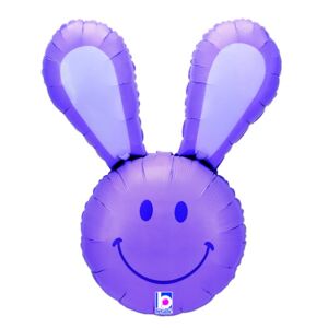 Balónik fóliový Smile Bunny fialový 94 cm