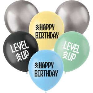 Balónky latexové Level Up Game party 33 cm 6 ks