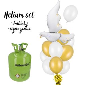 Helium set - Krtiny - balonkový buket - holubice s balonky